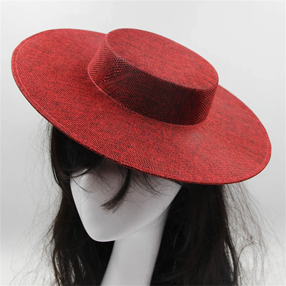 31CM Fascynatory Baza Marron Duża czapka z daszkiem Ślubne materiały millineryjne DIY Akcesoria do włosów…