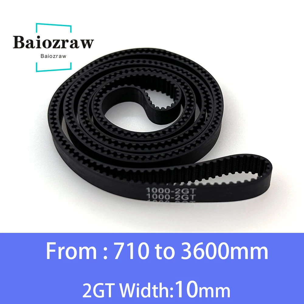 3D części drukarki GT2 10mm pętla zamknięta gumowy pasek rozrządu 710 752 760 800 900 976 1000 1250 1500 2000…