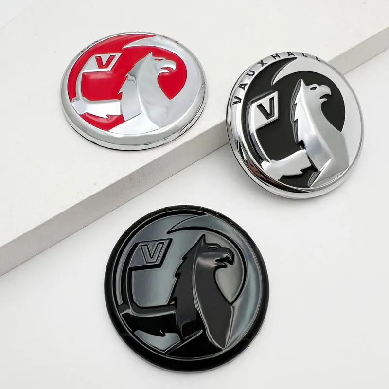 3D Metal Vauxhall Logo Błotnik Samochodowy Emblemat Tylny Ogon Bagażnik Naklejki Do Opel Corsa Mokka Astra…