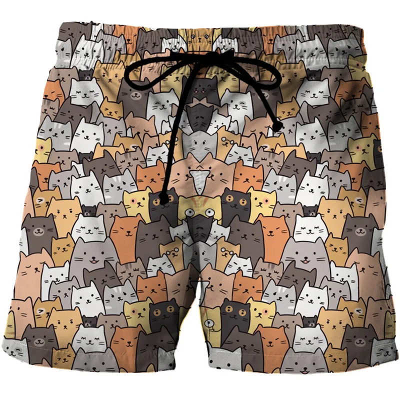 3D spodenki nadruk z kotami męskie damskie moda dziecięca Y2k rekreacyjne Oversize krótkie spodnie letnie… 3D spodenki nadruk z kotami męskie damskie moda dziecięca Y2k rekreacyjne Oversize krótkie spodnie letnie…
