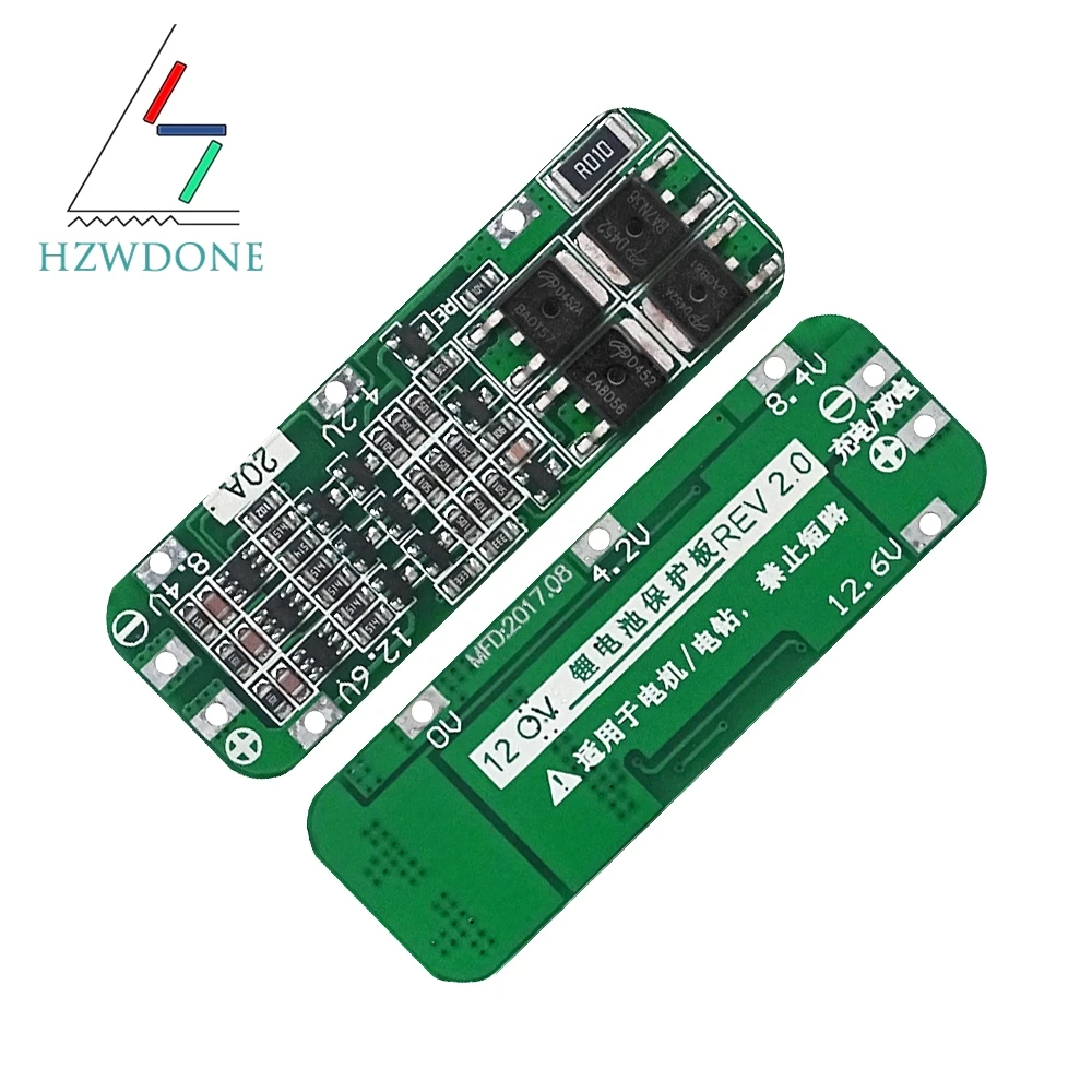 3S 20A akumulator litowo-jonowy 18650 ładowarka PCB płyta ochronna BMS do silnika wiertarki 12.6V moduł ogniw… 3S 20A akumulator litowo-jonowy 18650 ładowarka PCB płyta ochronna BMS do silnika wiertarki 12.6V moduł ogniw…