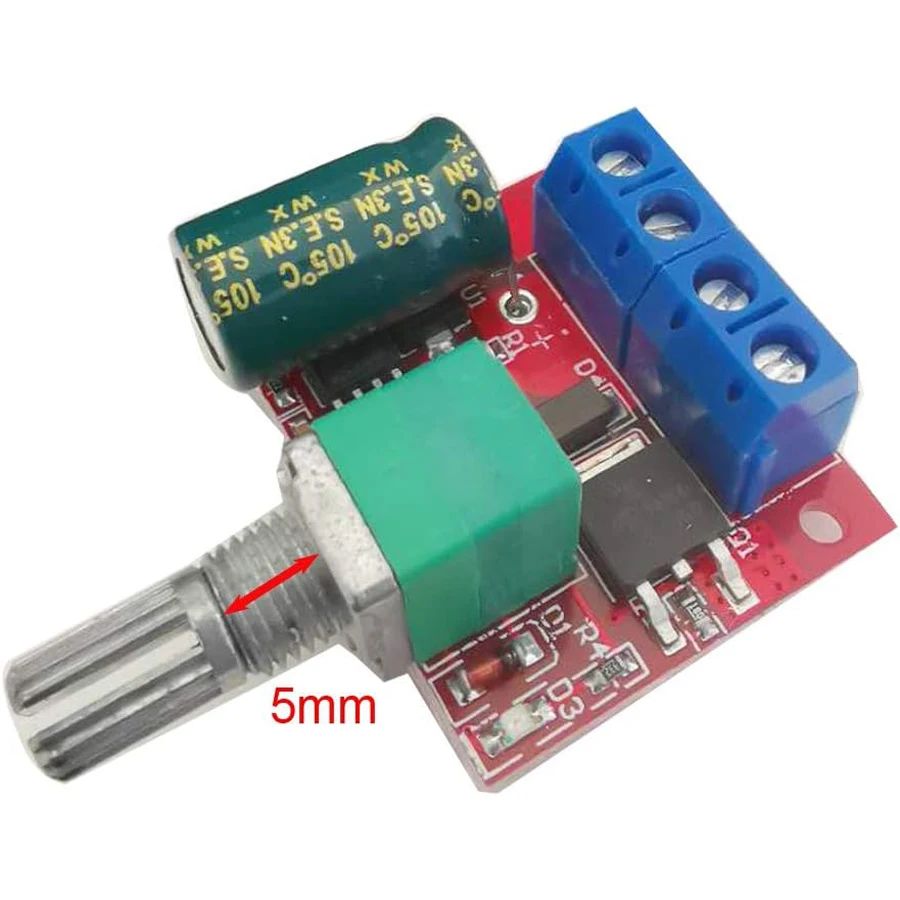 3szt Mini regulator prędkości PWM silnika DC, moduł przełącznika z regulacją prędkości DC 5V-35V 5A, regulator…