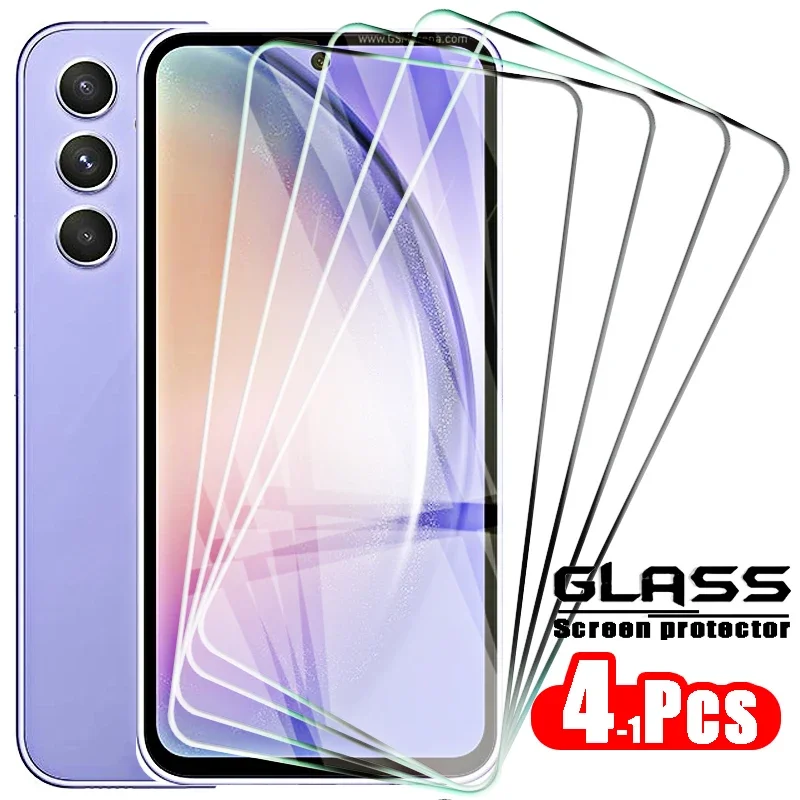 4-1 szt. Szkło hartowane do Samsung Galaxy A54 A34 A24 A14 A04 E A04S A13 4G A23 A33 A53 A73 5G Screen…