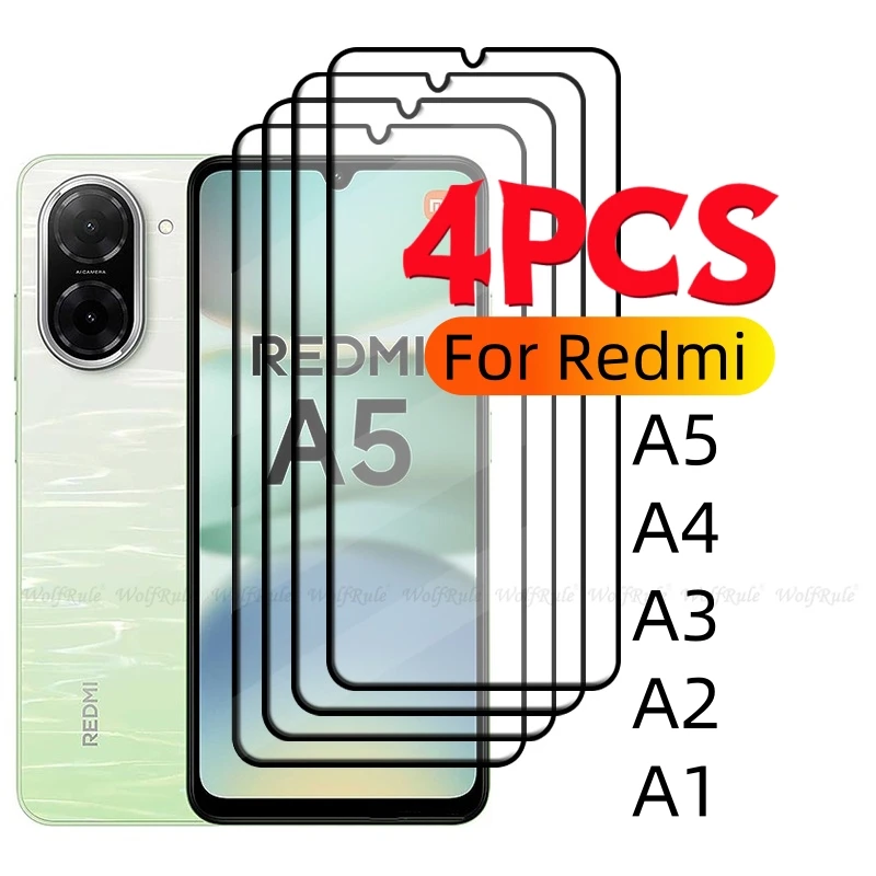 4/3/2/1PCS Dla Redmi A5 Szkło Xiaomi Redmi A5 Szkło hartowane Pełna osłona Klej HD 9H Dla ochraniacza ekranu…