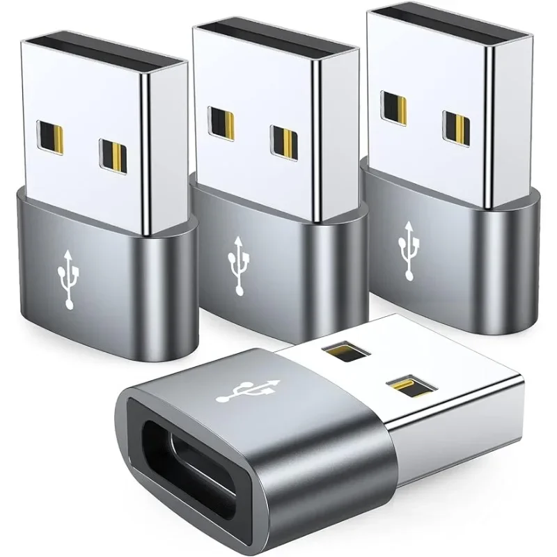 4-pakowy USB C żeński na USB męski Adapter typu C do USB konwerter kabla ładowarki, kompatybilny z iPhone iPad… 4-pakowy USB C żeński na USB męski Adapter typu C do USB konwerter kabla ładowarki, kompatybilny z iPhone iPad…