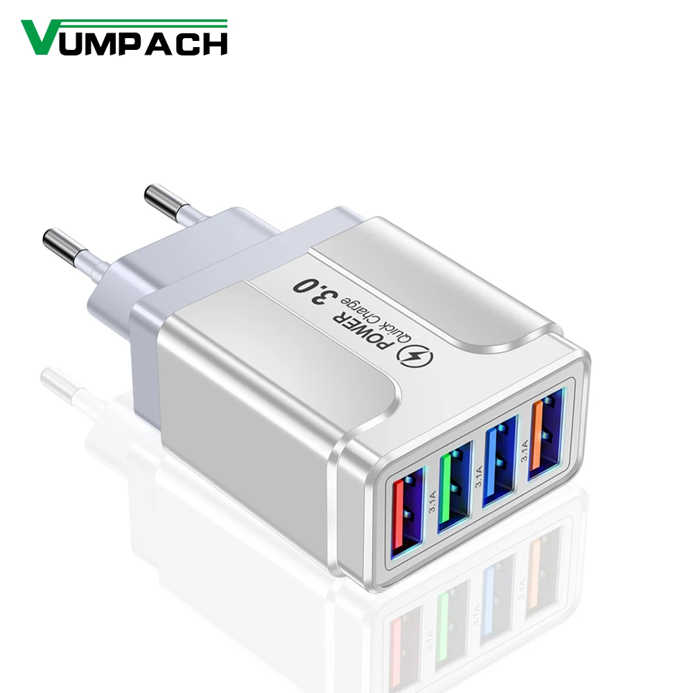 4-portowy adapter szybkiego ładowania 3.0 do szybkiego ładowania Micro USB do szybkiej synchronizacji danych…