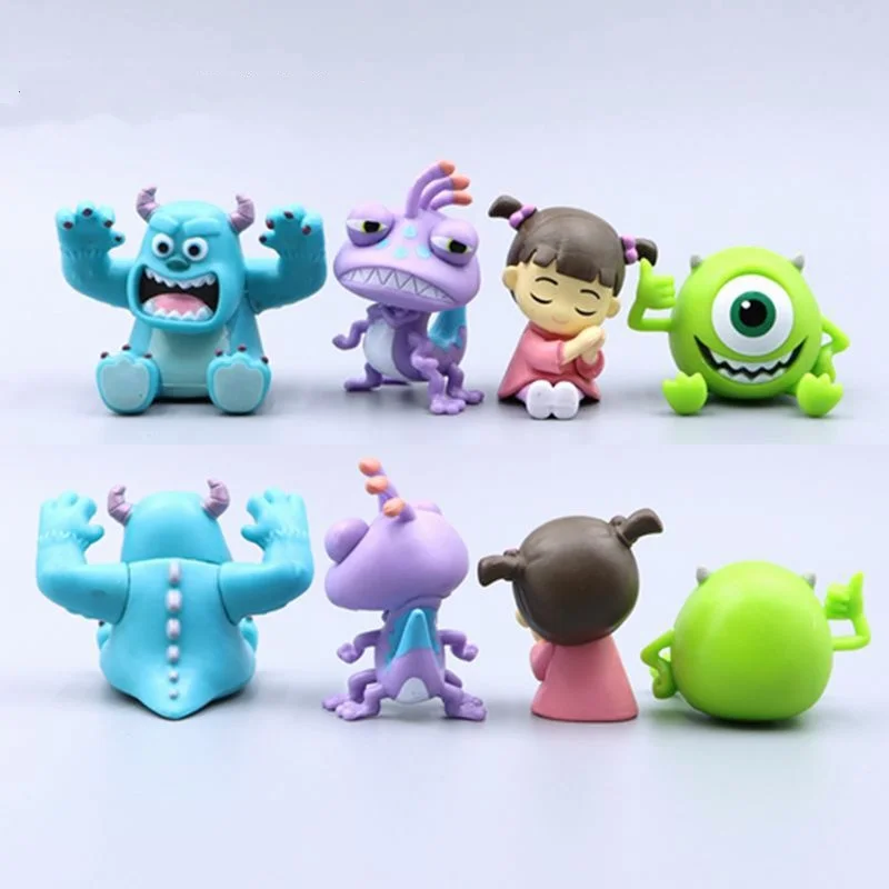 4 szt. Figurki Uniwersyteckich Potworów z Inc. James P. Sullivan Figurka Akcji Anime Michael Wazowski Randall…