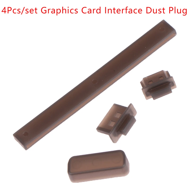 4 szt. Osłona ochronna interfejsu karty graficznej Wtyczka przeciwpyłowa DVI HDMI DP PCI-E Port Wtyczka…