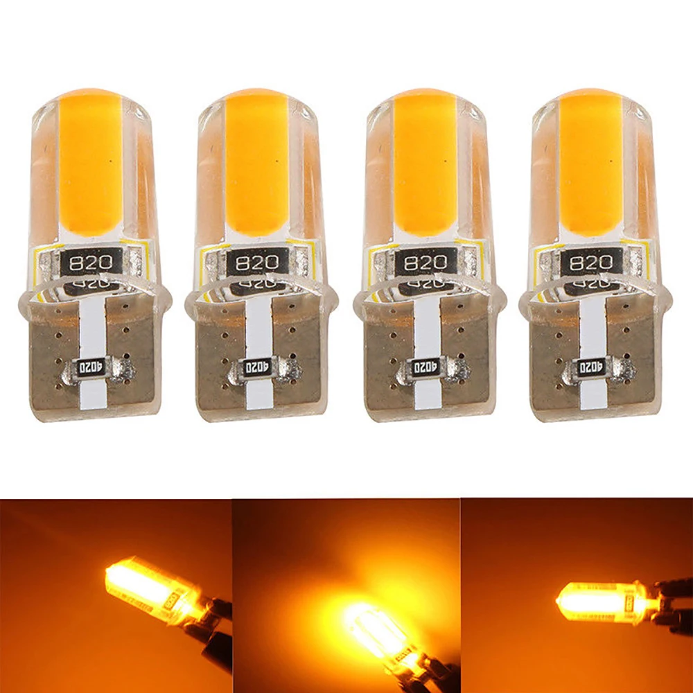 4 sztuk T10 194 168 W5W COB LED samochodów Canbus silikon szerokość Side Marker tablicy rejestracyjnej włącz… 4 sztuk T10 194 168 W5W COB LED samochodów Canbus silikon szerokość Side Marker tablicy rejestracyjnej włącz…