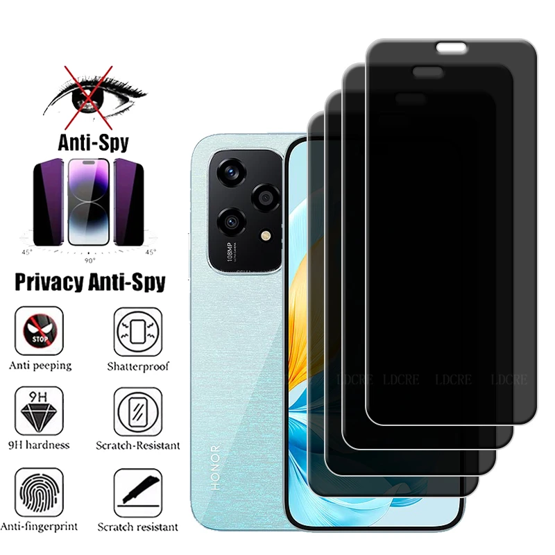 4 sztuki dla Honor 200 Lite Szkło dla Huawei Honor 200 Lite Ochrona ekranu 9H Anti-Spy Privacy Cover Szkło… 4 sztuki dla Honor 200 Lite Szkło dla Huawei Honor 200 Lite Ochrona ekranu 9H Anti-Spy Privacy Cover Szkło…