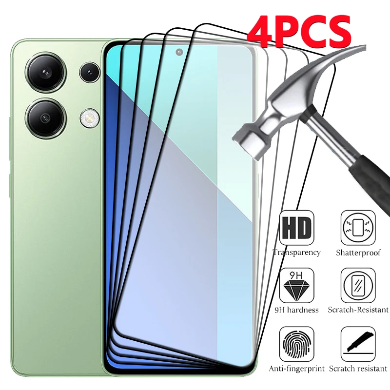 4 sztuki dla Xiaomi Redmi Note 13 4G Szkło Redmi Note 13 4G Szkło hartowane Pełna osłona Klej 9H Ochrona… 4 sztuki dla Xiaomi Redmi Note 13 4G Szkło Redmi Note 13 4G Szkło hartowane Pełna osłona Klej 9H Ochrona…