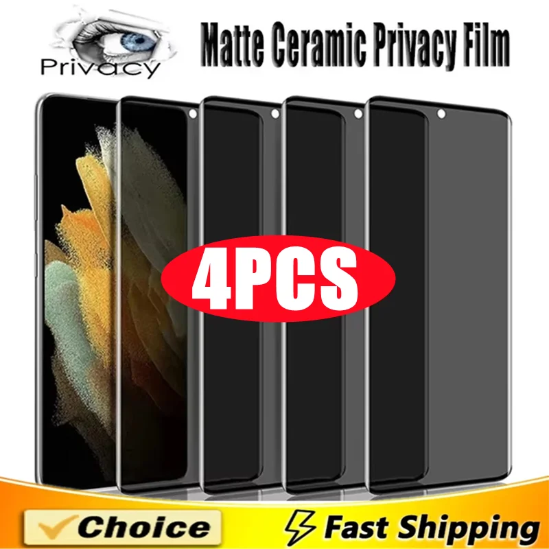 4 sztuki matowej ceramicznej osłony ekranu do Samsung Galaxy S22 S21 S20 S23 S24 Ultra Note 20 10 S8 S9 S10…