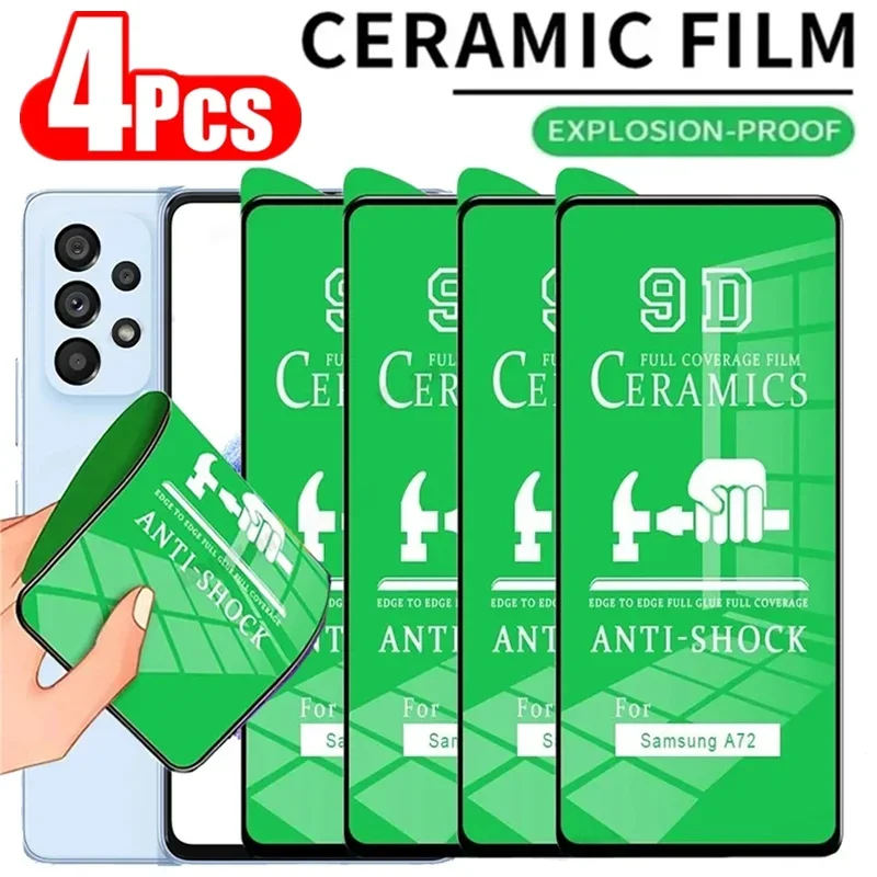 4 sztuki miękkiej folii ceramicznej do Samsung Galaxy A54 A13 A53 A34 A14 A52 A12 A33 A23 A32 A24 A51 A52S A73…