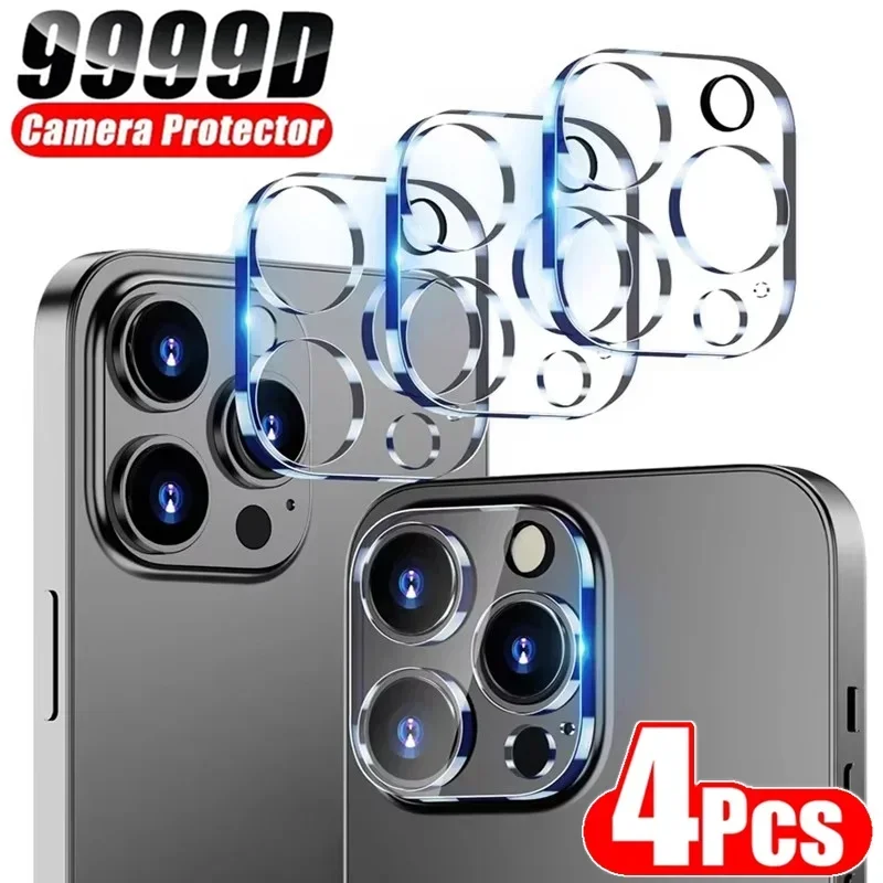 4 sztuki Szkło ochronne obiektywu aparatu do iPhone’a 16 13 12 11 14 15 Pro Max Szkło ochronne aparatu do…