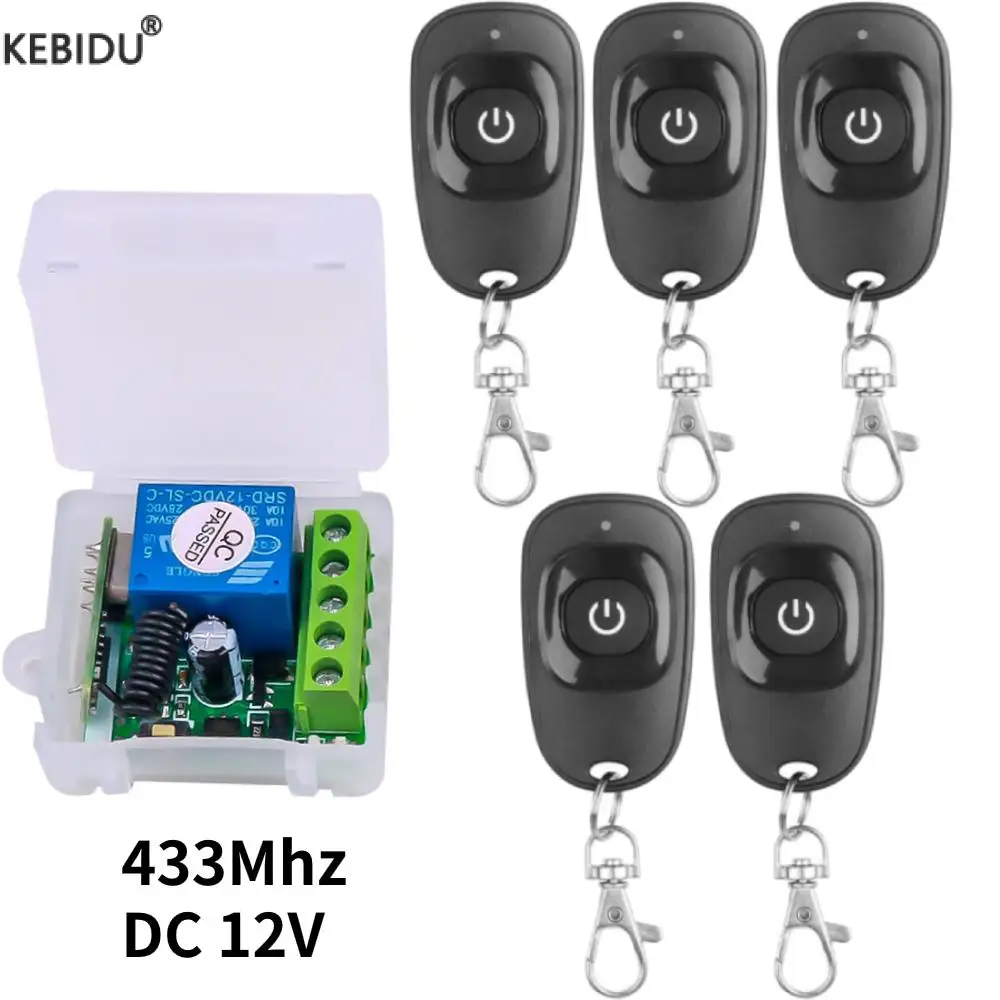 433Mhz uniwersalny bezprzewodowy przełącznik zdalnego sterowania DC 12V 1CH moduł przekaźnika odbiornika RF…