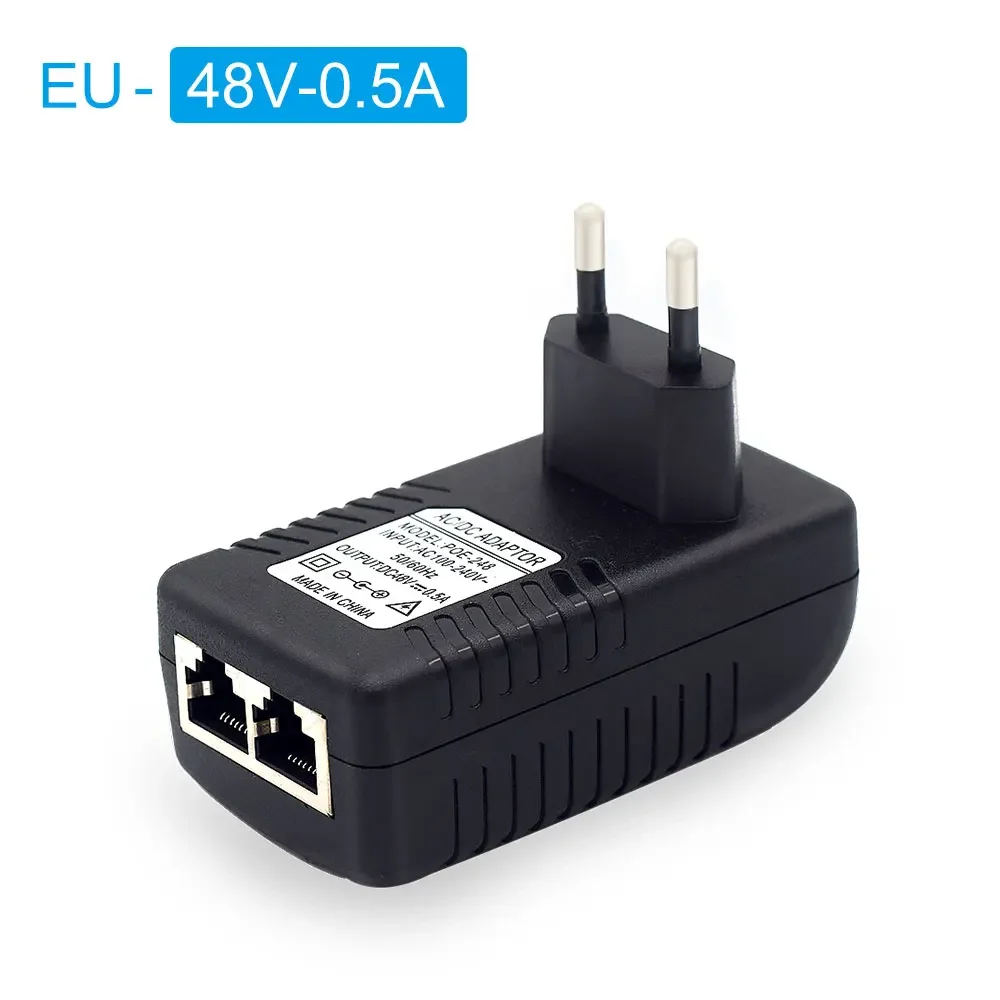 48V/12V wtryskiwacz POE Ethernet CCTV zasilacz 0.5A /2A 24W POE do kamer IP telefony IP przełącznik POE…