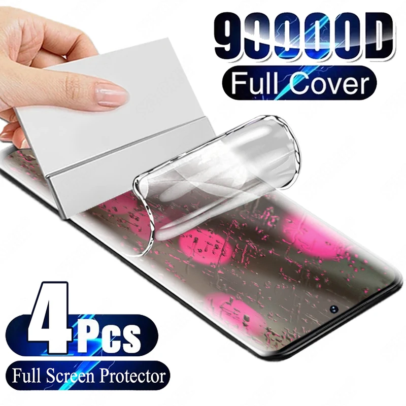 4Pcs Hydrogel Film Screen Protector For Samsung Galaxy S22 S21 S23 S25 Ultra S24 S20 S23 FE Note 20 10 Plus…