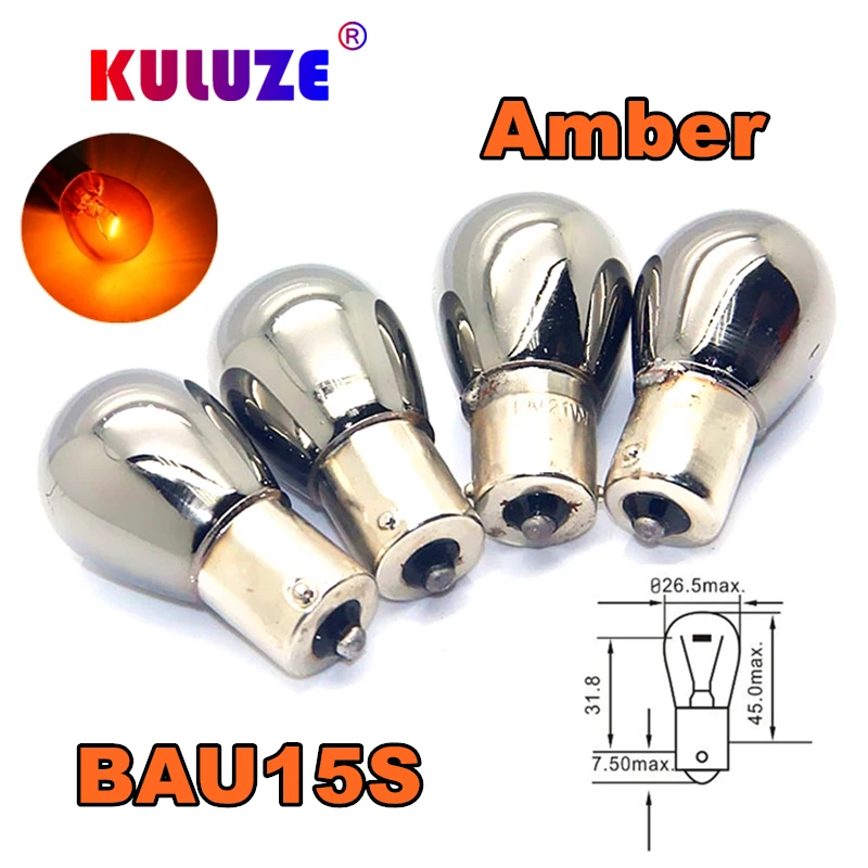 4szt 581 py21w S25 bau15s bursztynowa chromowana żarówka 1156 niewidoczny kierunkowskaz 12v21w lampka… 4szt 581 py21w S25 bau15s bursztynowa chromowana żarówka 1156 niewidoczny kierunkowskaz 12v21w lampka…