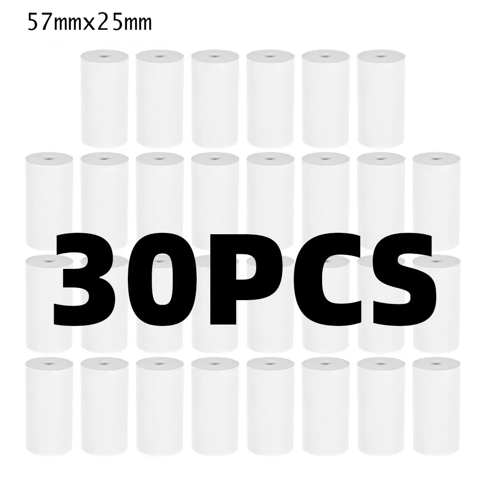 5/10/15/20 57*25mm papier termiczny biały aparat dla dzieci natychmiastowy nadruk aparat dla dzieci papier do…