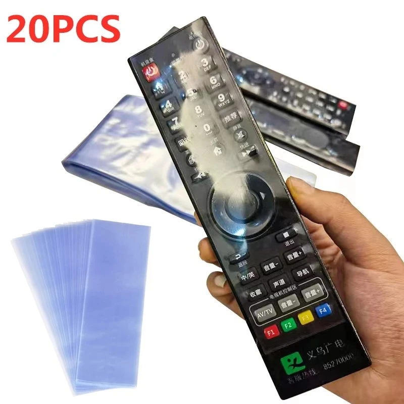 5/10/20PCSClear Shrink Film Bag TV Remote Control Case Cover Air Condition Remote Control Waterproof…
