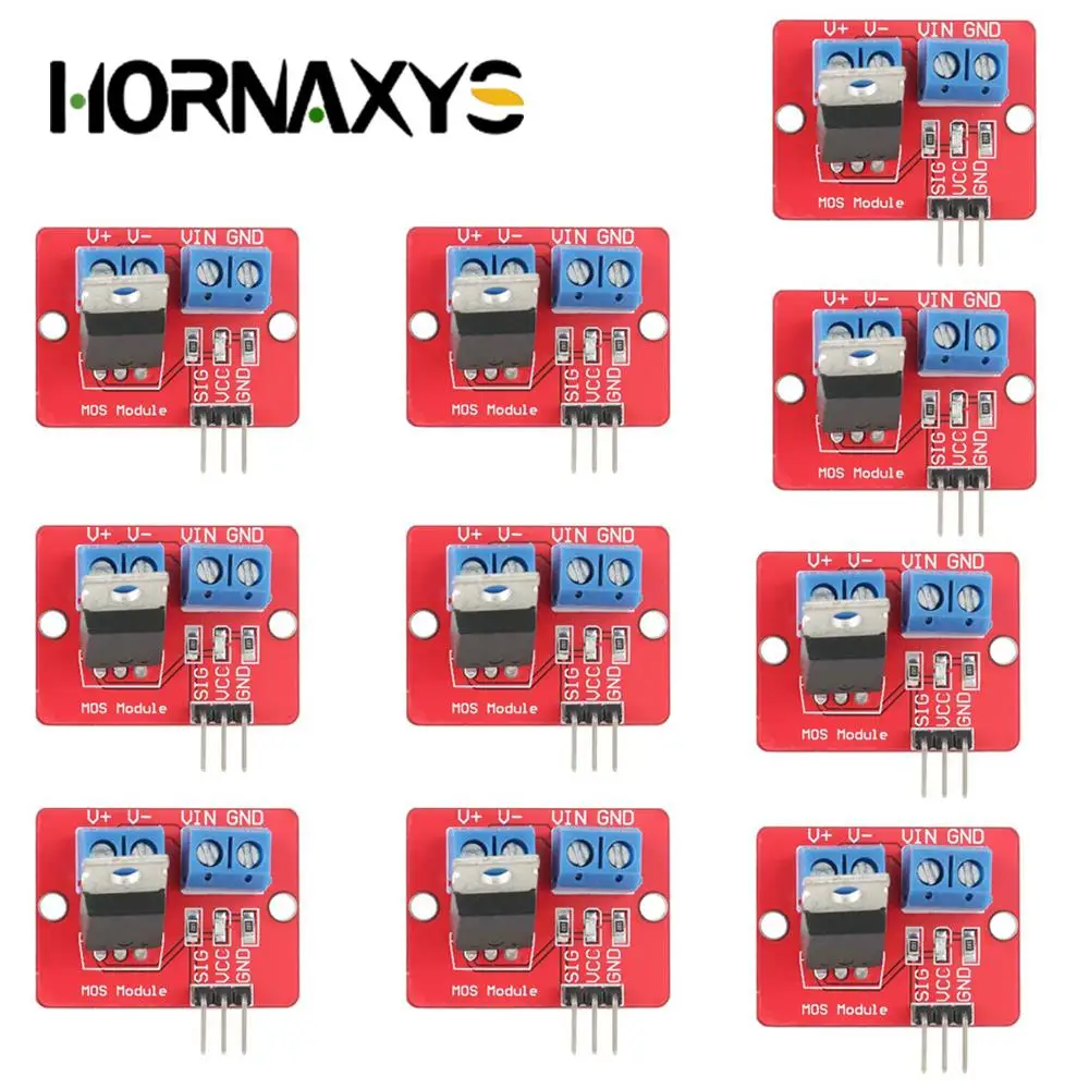 5/10 SZT. 0-24V Moduł Sterownika MOSFET z Przyciskiem IRF520 do Arduino MCU ARM Raspberry Pi 5/10 SZT. 0-24V Moduł Sterownika MOSFET z Przyciskiem IRF520 do Arduino MCU ARM Raspberry Pi