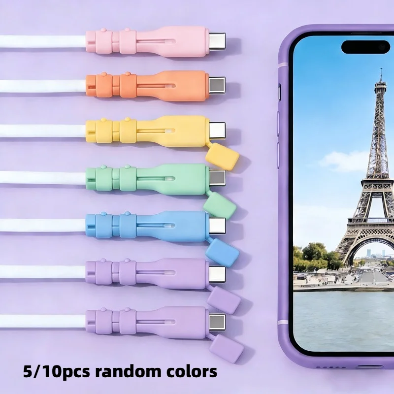 5/10 szt. Ochraniacze kabli USB-C, osłonki zapobiegające zrywaniu się, odpowiednie do smartfonów, tabletów… 5/10 szt. Ochraniacze kabli USB-C, osłonki zapobiegające zrywaniu się, odpowiednie do smartfonów, tabletów…