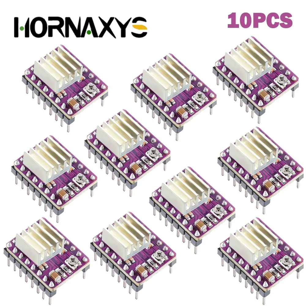 5/10 sztuk części drukarki 3D StepStick A4988 DRV8825 sterownik silnika krokowego z radiatorem Carrier Reprap… 5/10 sztuk części drukarki 3D StepStick A4988 DRV8825 sterownik silnika krokowego z radiatorem Carrier Reprap…