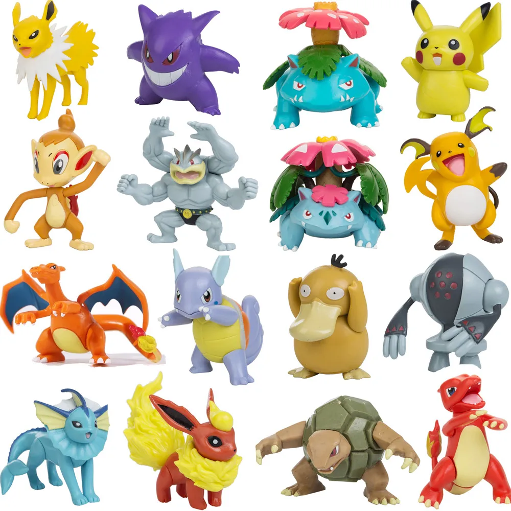 5-10cm Pokemon figurki Model Charmander Popplio Litten Pikachu Arceus figurka kolekcjonerskie zabawki