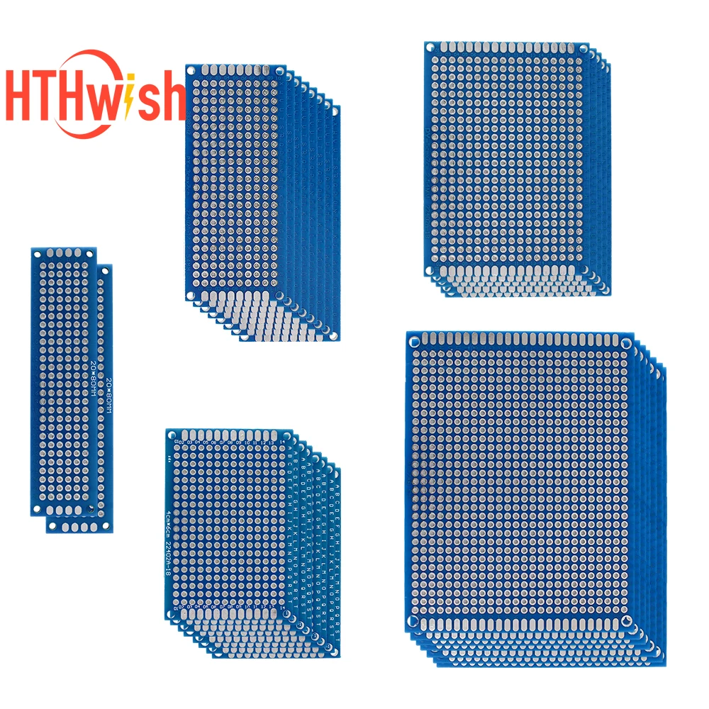 5-40 sztuk płytka PCB płytka prototypowa dwustronna 3×7 4×6 5×7 7x9cm uniwersalny eksperyment PCB niebieski… 5-40 sztuk płytka PCB płytka prototypowa dwustronna 3×7 4×6 5×7 7x9cm uniwersalny eksperyment PCB niebieski…