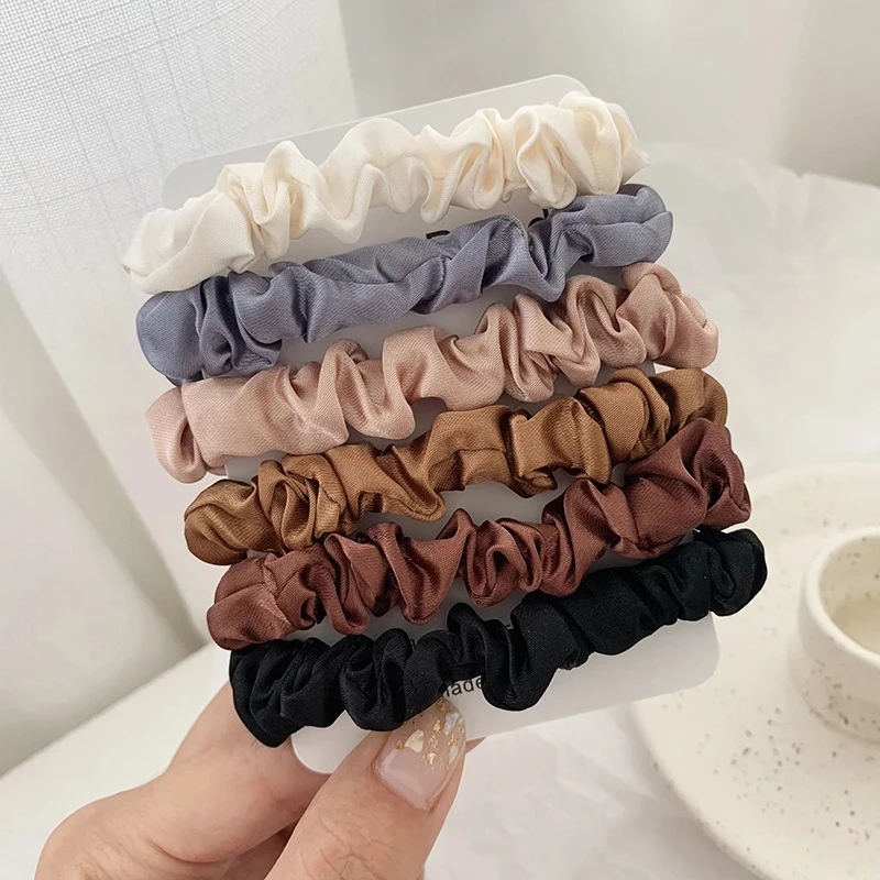 5/6 sztuk kobieta Scrunchies jedwabna opaska do włosów gumki do włosów dziewczyny kucyk posiadacze gumka… 5/6 sztuk kobieta Scrunchies jedwabna opaska do włosów gumki do włosów dziewczyny kucyk posiadacze gumka…