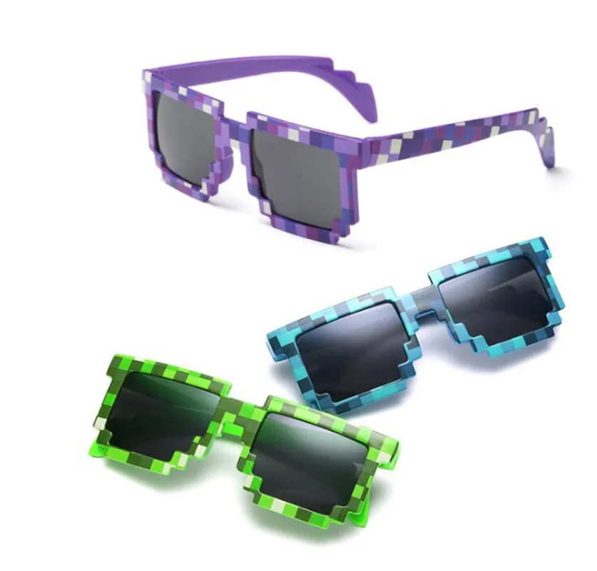 5 kolorów modne okulary przeciwsłoneczne dla dzieci cos play action Game zabawki Minecraftereds kwadratowe…