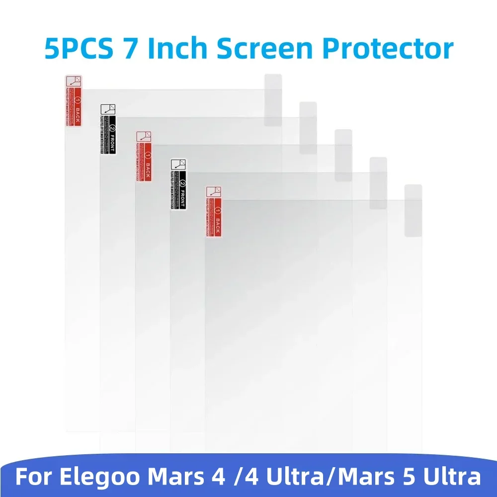 5 Szt. Folia Ochronna Antyzarysowaniowa do Drukarek 3D ELEGOO Mars 4/4 Ultra/Mars 5 Ultra LCD – Akcesoria