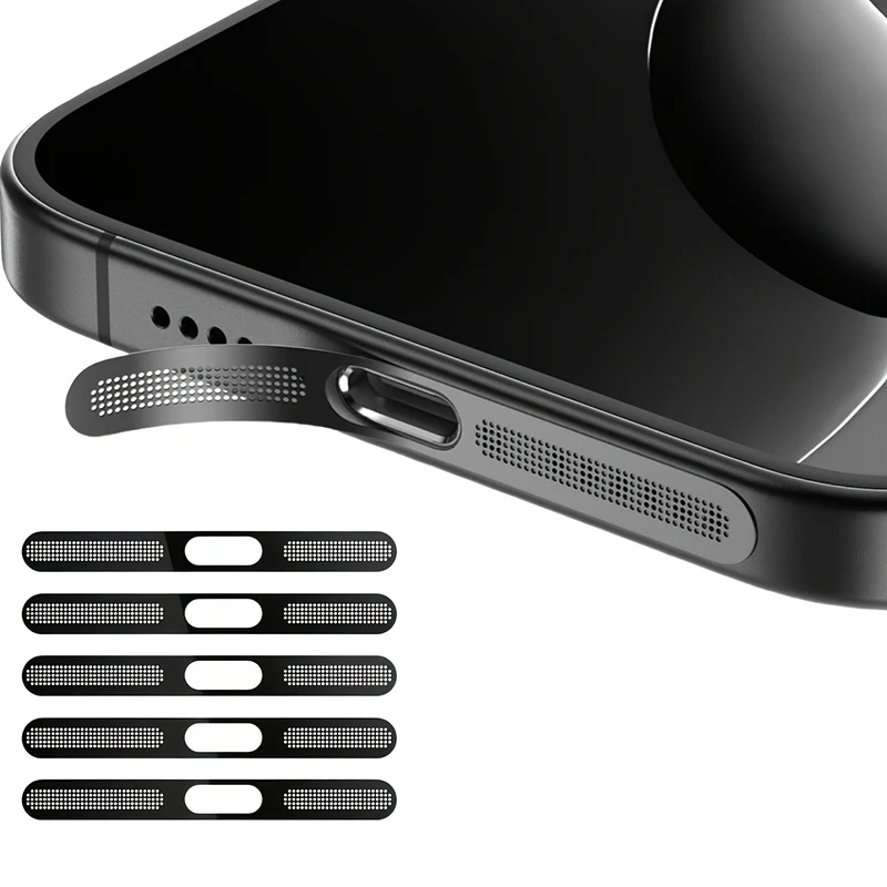 5 szt. Metalowa naklejka siatkowa przeciwkurzowa do iPhone 16 Pro 15 14 13 12 Series, ochrona gniazda… 5 szt. Metalowa naklejka siatkowa przeciwkurzowa do iPhone 16 Pro 15 14 13 12 Series, ochrona gniazda…