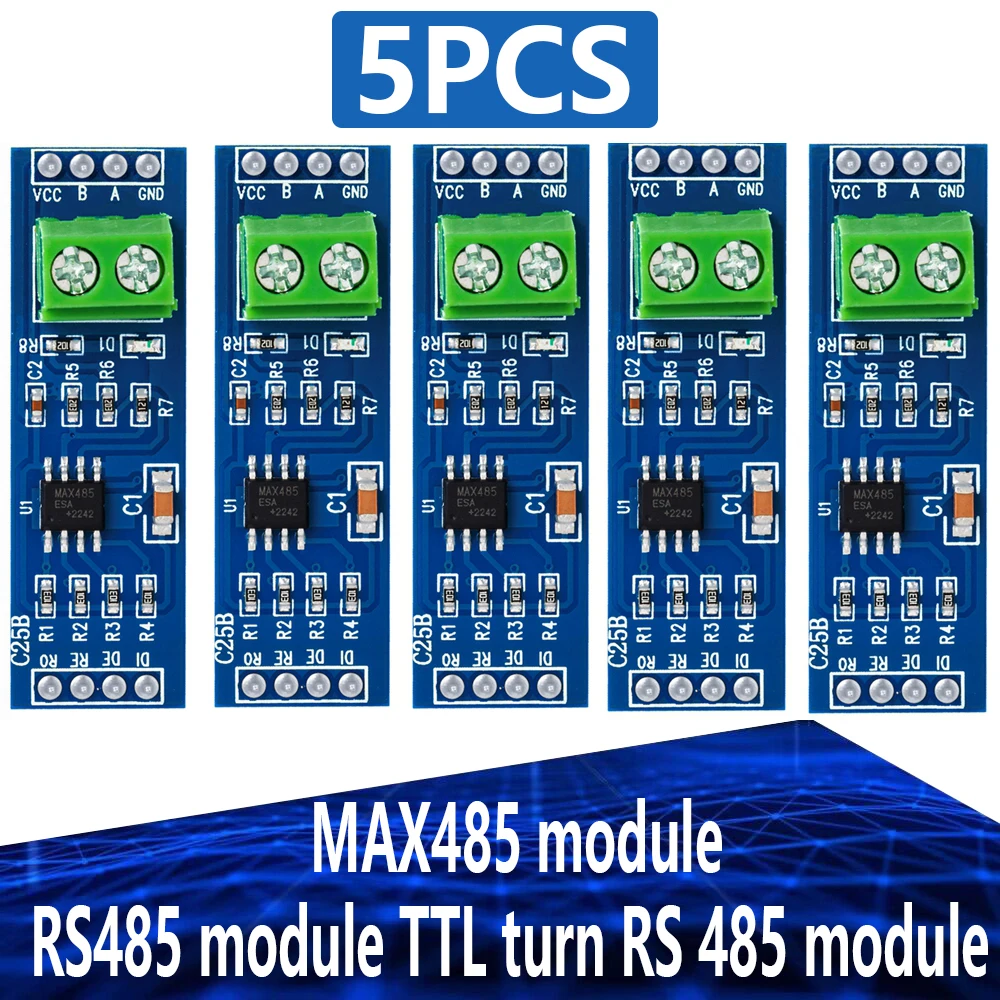 5 sztuk EGBO MAX485 moduł RS485 TTL turn RS 485 moduł MCU akcesoria rozwojowe rs 485