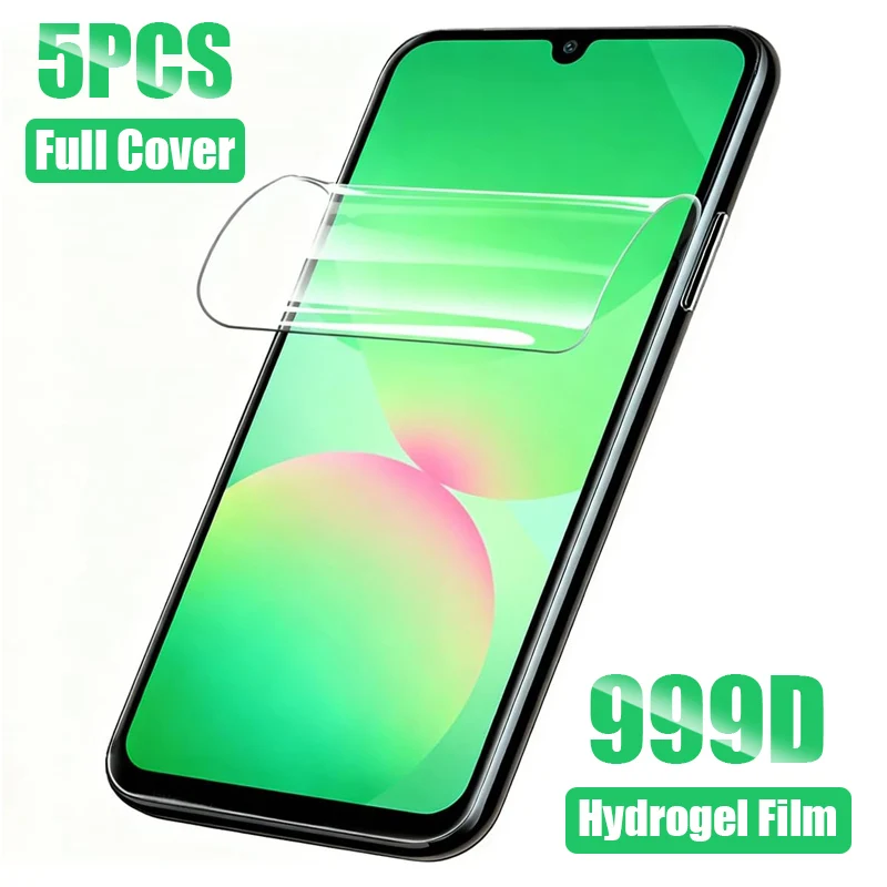 5 SZTUK Folia Hydrożelowa do Samsung Galaxy A55 A35 A25 A15 A05S A14 A34 A54 Ochraniacz Ekranu do Samsung A16…