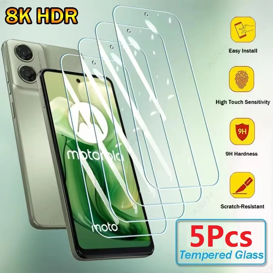 5 sztuk folii ochronnej ze szkła hartowanego do Motorola Moto G62 G G24 Power Play 2023 2024 2025 G5 2017…
