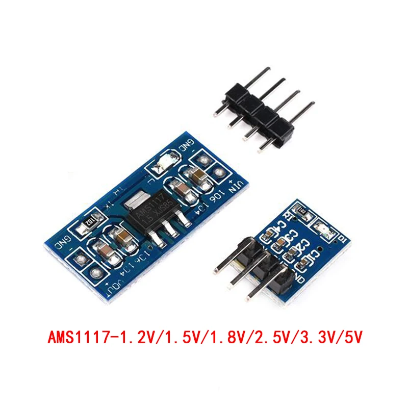 5 sztuk/partia AMS1117 1.2V 1.5V 1.8V 2.5V 3.3V 5V moduł zasilania AMS1117-5.0V moduł zasilania AMS1117-3.3V 5 sztuk/partia AMS1117 1.2V 1.5V 1.8V 2.5V 3.3V 5V moduł zasilania AMS1117-5.0V moduł zasilania AMS1117-3.3V