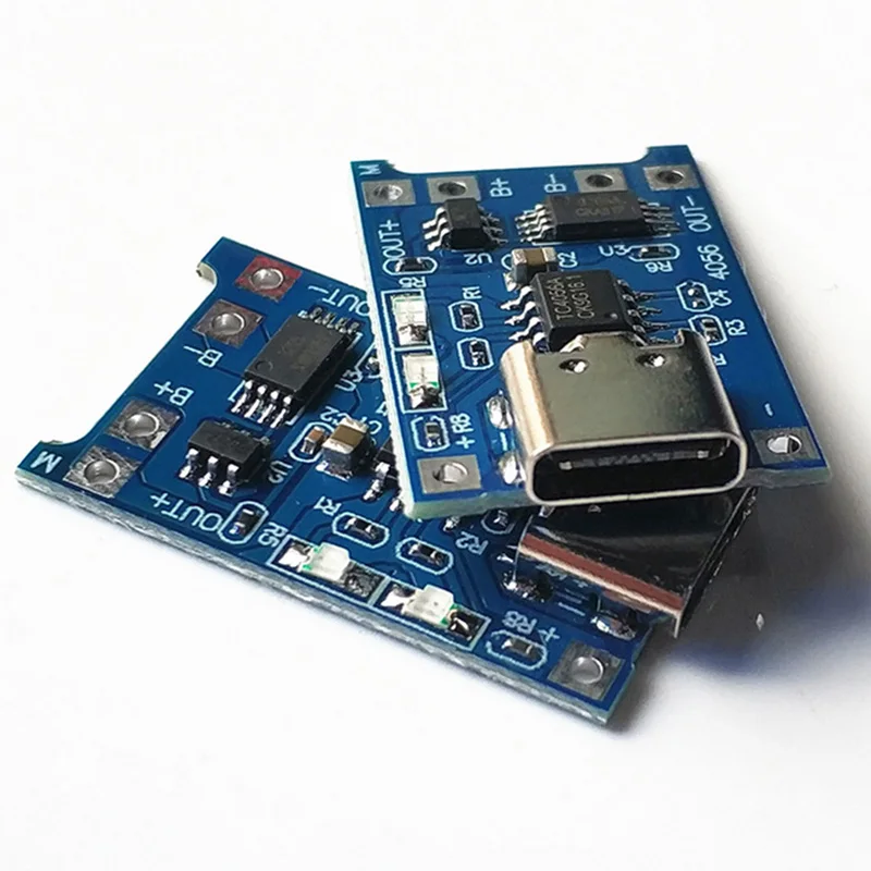 5 sztuk Type-c/Micro/Mini USB 5V 1A 18650 TP4056 moduł ładowarki baterii litowej płytka ładująca z ochroną… 5 sztuk Type-c/Micro/Mini USB 5V 1A 18650 TP4056 moduł ładowarki baterii litowej płytka ładująca z ochroną…
