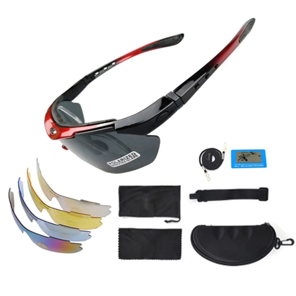5 zestaw soczewek spolaryzowane okulary rowerowe Outdoor rower sportowy okulary mężczyźni kobiety Bike okulary…