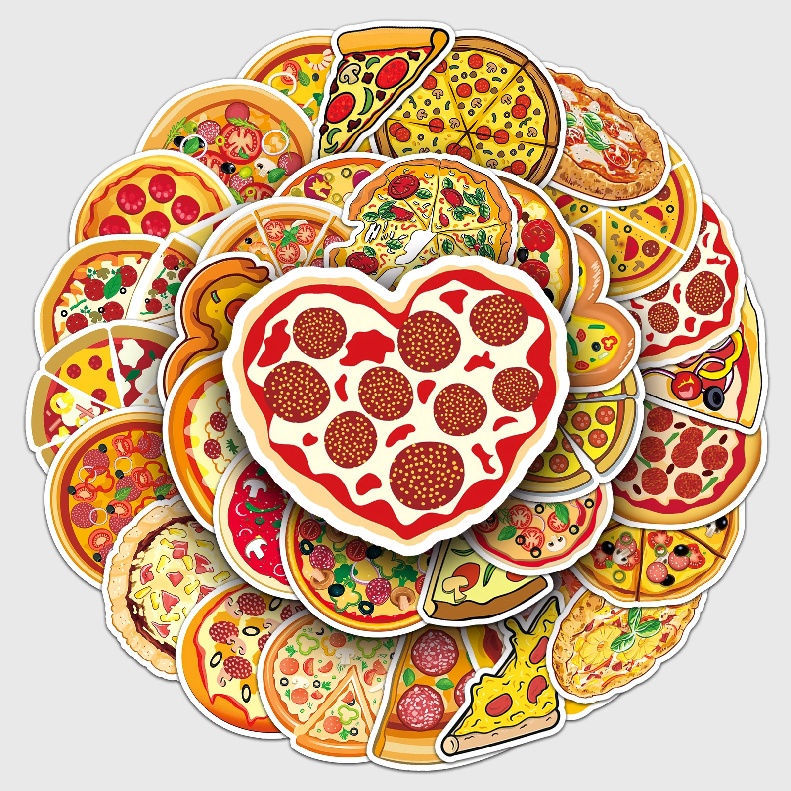 50 szt. Seria Pizza Cartoon śliczne naklejki Graffiti walizka Laptop gitara deskorolka spersonalizowane… 50 szt. Seria Pizza Cartoon śliczne naklejki Graffiti walizka Laptop gitara deskorolka spersonalizowane…