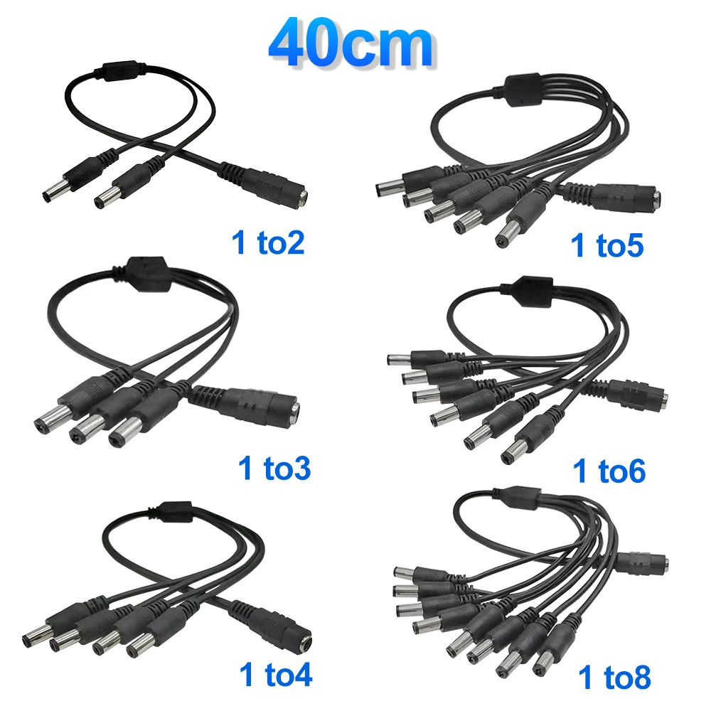 5,5 * 2,1 mm 1 do 2/3/4/5/6/8-drożny kabel rozdzielacza zasilania DC 5 V 12 V Zasilacz Złącze Przewód do taśm… 5,5 * 2,1 mm 1 do 2/3/4/5/6/8-drożny kabel rozdzielacza zasilania DC 5 V 12 V Zasilacz Złącze Przewód do taśm…