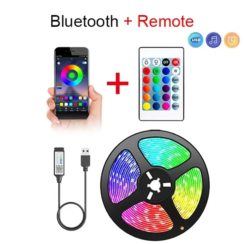 5V RGB 5050 LED Light Strip USB Pilot na podczerwień Elastyczna taśma lampowa Dioda wstążkowa na festiwal… 5V RGB 5050 LED Light Strip USB Pilot na podczerwień Elastyczna taśma lampowa Dioda wstążkowa na festiwal…