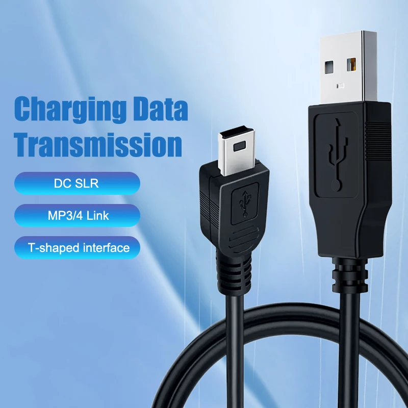 5YOA 0.8M Kabel USB 2.0A Męski do Mini B 5 Pin 5P T Port MiniUSB do urządzeń MP3 MP4 Aparat fotograficzny…