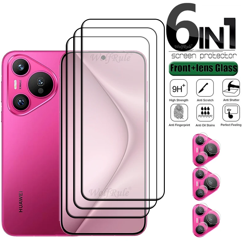 6 w 1 dla Huawei Pura 70 Szkło Huawei Pura 70 Szkło hartowane 9H HD Pełna osłona Klej Ochrona ekranu Huawei… 6 w 1 dla Huawei Pura 70 Szkło Huawei Pura 70 Szkło hartowane 9H HD Pełna osłona Klej Ochrona ekranu Huawei…