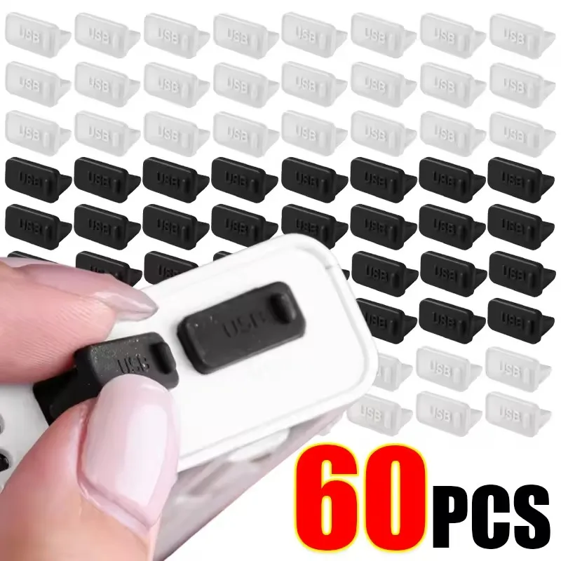 60/40/20/10 SZT. Zatyczki USB A do laptopów, notebooków, portów ładowania USB, silikonowe osłonki… 60/40/20/10 SZT. Zatyczki USB A do laptopów, notebooków, portów ładowania USB, silikonowe osłonki…