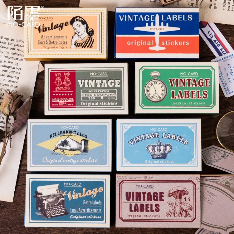 60 sztuk/paczka Vintage Memo naklejki w opakowaniu na śmieci Journal Deco biuro szkolne kreatywne papiernicze… 60 sztuk/paczka Vintage Memo naklejki w opakowaniu na śmieci Journal Deco biuro szkolne kreatywne papiernicze…