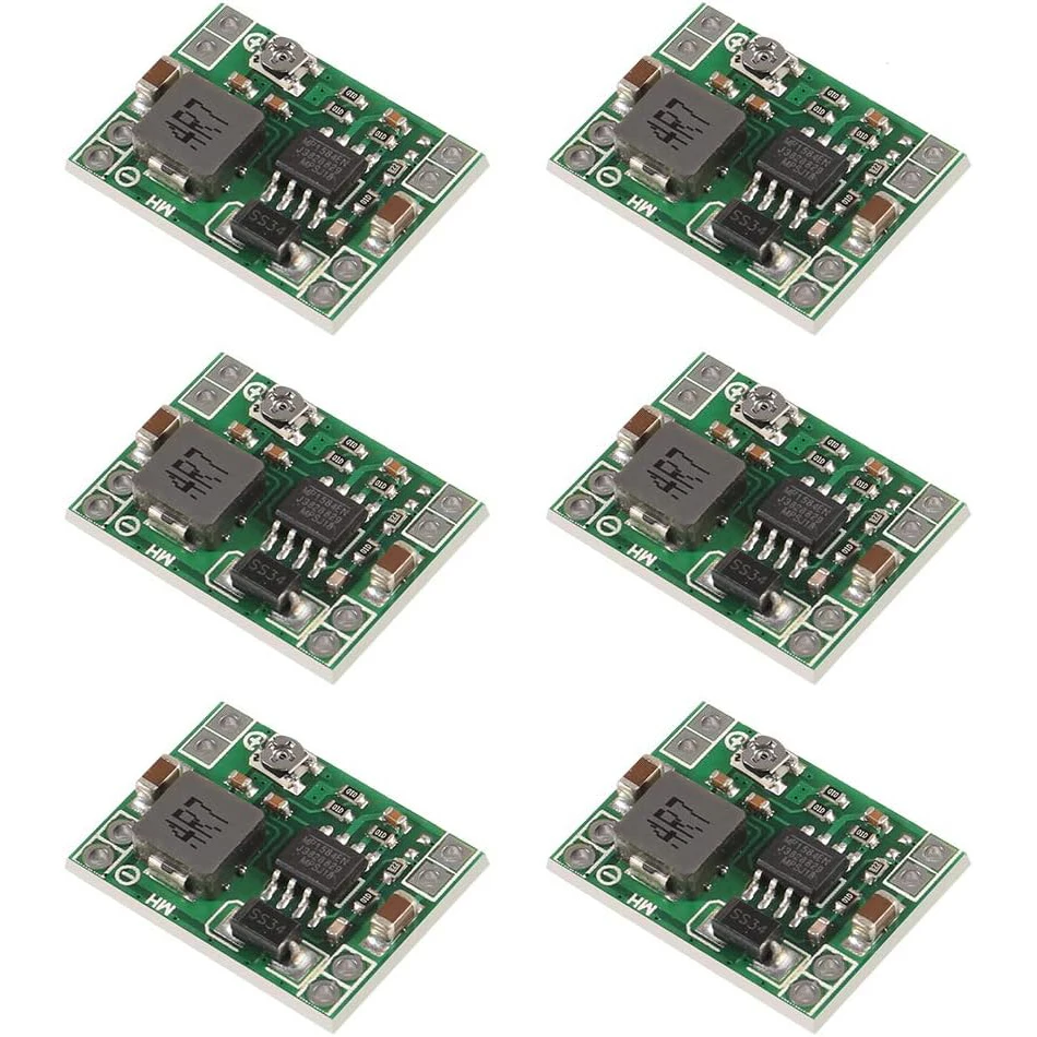 6szt Mini MP1584EN DC-DC Buck Converter 3A Power Regulowany moduł zasilania 24V do 12V 9V 5V 3V Step-Down… 6szt Mini MP1584EN DC-DC Buck Converter 3A Power Regulowany moduł zasilania 24V do 12V 9V 5V 3V Step-Down…