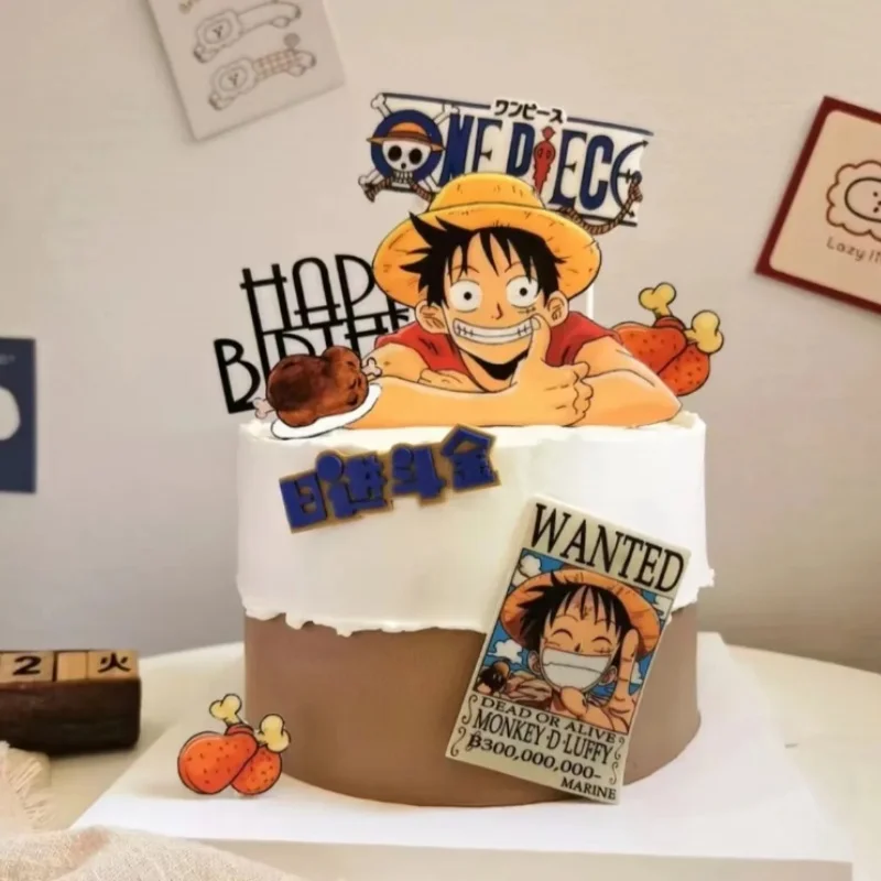 7 szt. ONE PIECE Luffy Topper na Tort Anime Chłopak Dziewczyna Dekoracja Tortu Urodzinowego Flaga na Tort… 7 szt. ONE PIECE Luffy Topper na Tort Anime Chłopak Dziewczyna Dekoracja Tortu Urodzinowego Flaga na Tort…