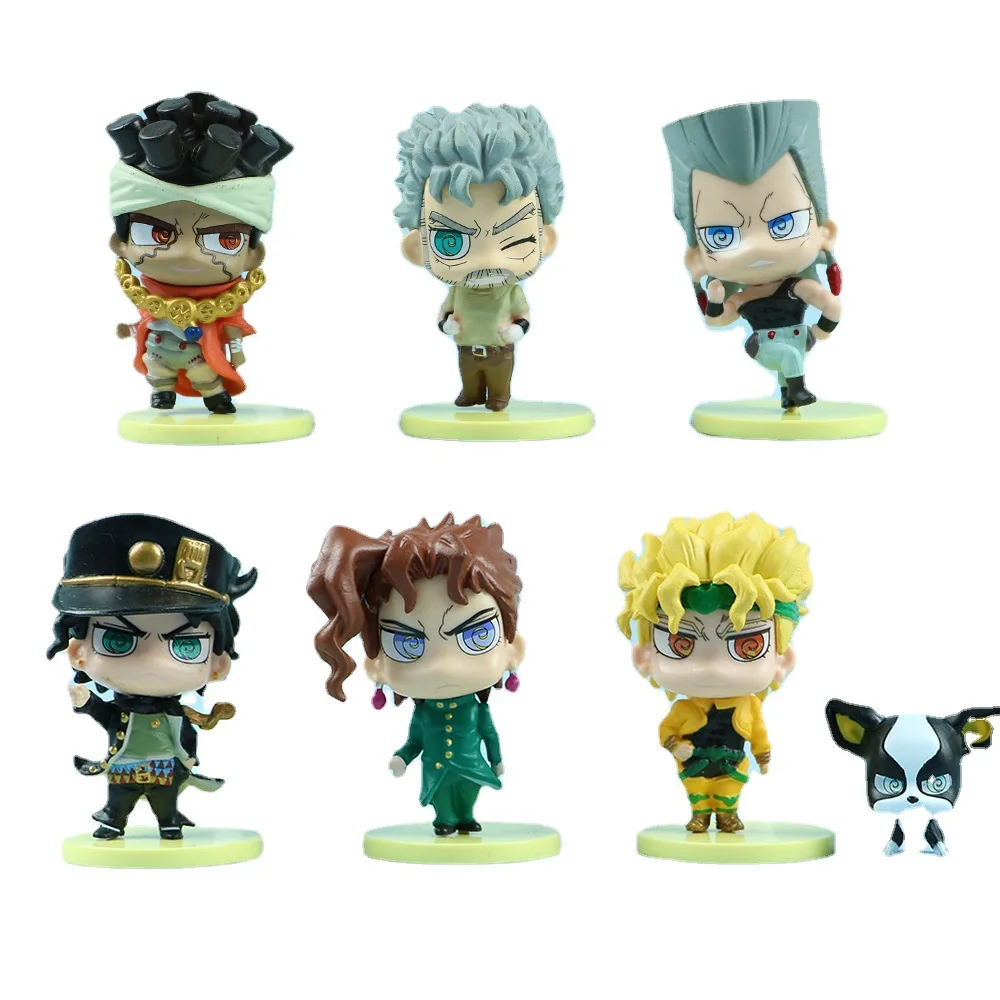 7 sztuk/zestaw JoJo’s Bizarre Adventure śliczne figurki zabawki