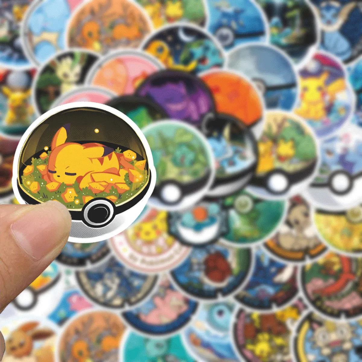 71 szt. Urocze naklejki anime Pokemon Pikachu, kreskówkowe naklejki Poke Ball, wodoodporne naklejki DIY na… 71 szt. Urocze naklejki anime Pokemon Pikachu, kreskówkowe naklejki Poke Ball, wodoodporne naklejki DIY na…